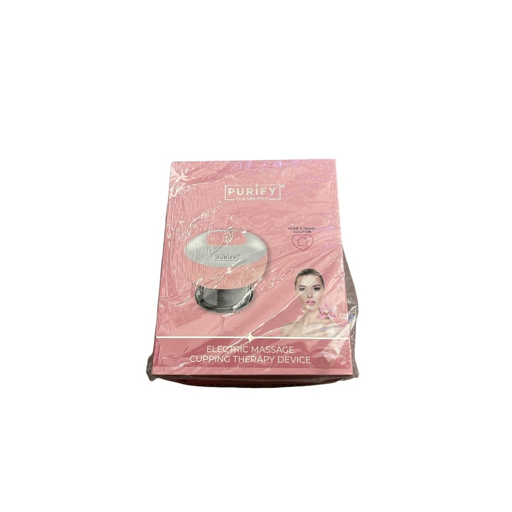 Purify Electric Massage Cupping Therapy Device Unisex Pink NEW Red Light Therapy